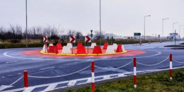 Uruchomiono tymczasowe rondo na skrzyżowaniu DK12 z DW287