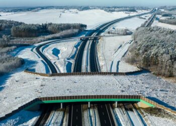 Zima na drogach krajowych w woj. lubuskim