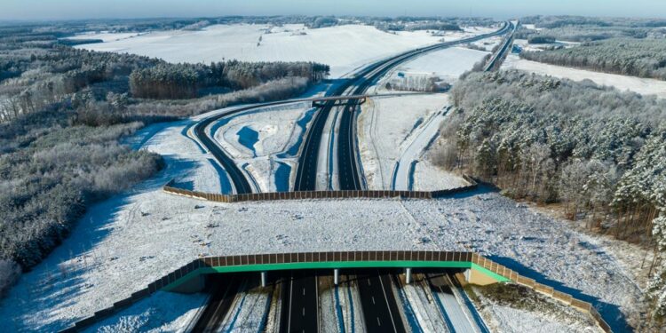 Zima na drogach krajowych w woj. lubuskim