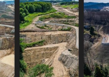 Trwa budowa zbiornika retencyjnego ZBR-3.1 na trasie S19 Babica – Jawornik