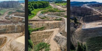Trwa budowa zbiornika retencyjnego ZBR-3.1 na trasie S19 Babica – Jawornik