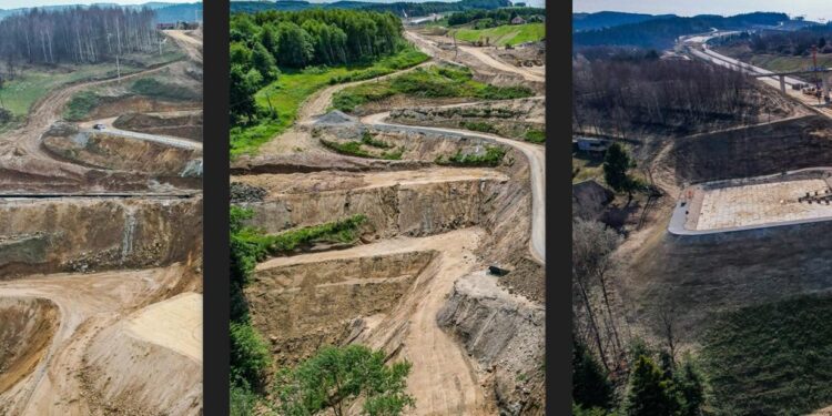 Trwa budowa zbiornika retencyjnego ZBR-3.1 na trasie S19 Babica – Jawornik