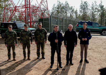 Przy granicy z Białorusią zaprezentowano nowy system antydronowy