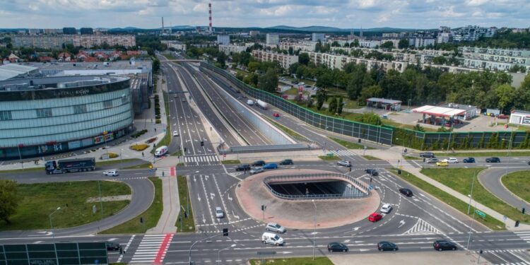 Wizualizacja drogi ekspresowej pomiędzy węzłami Kielce Zachód i Bocianek
